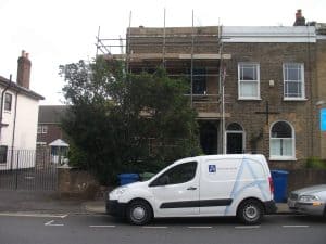 structural repairs to end of terrace house